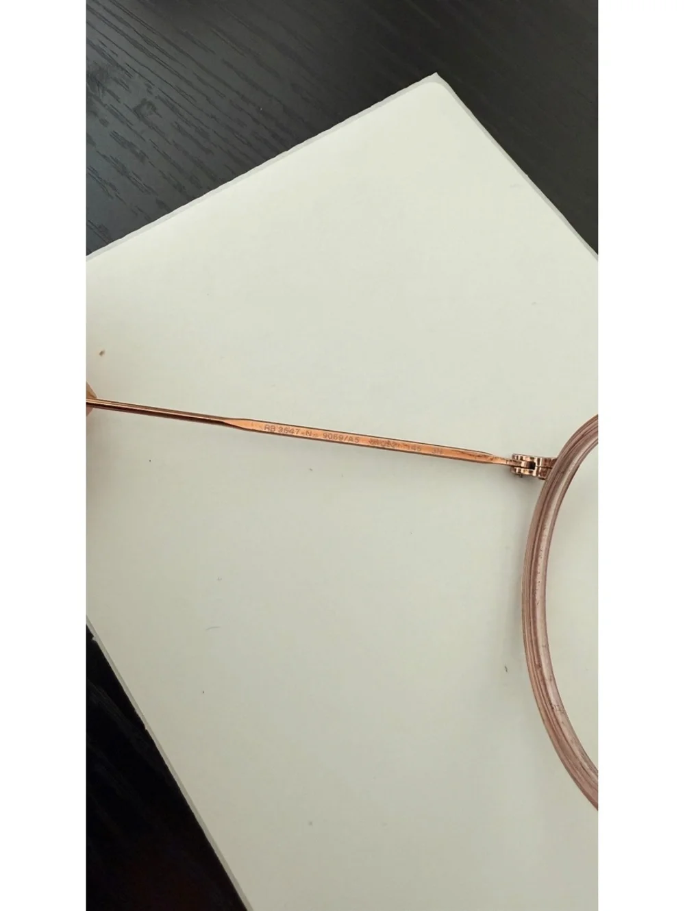 Authentic Ray-Ban RB3647N Round Double Bridge sunglasses in polished copper.